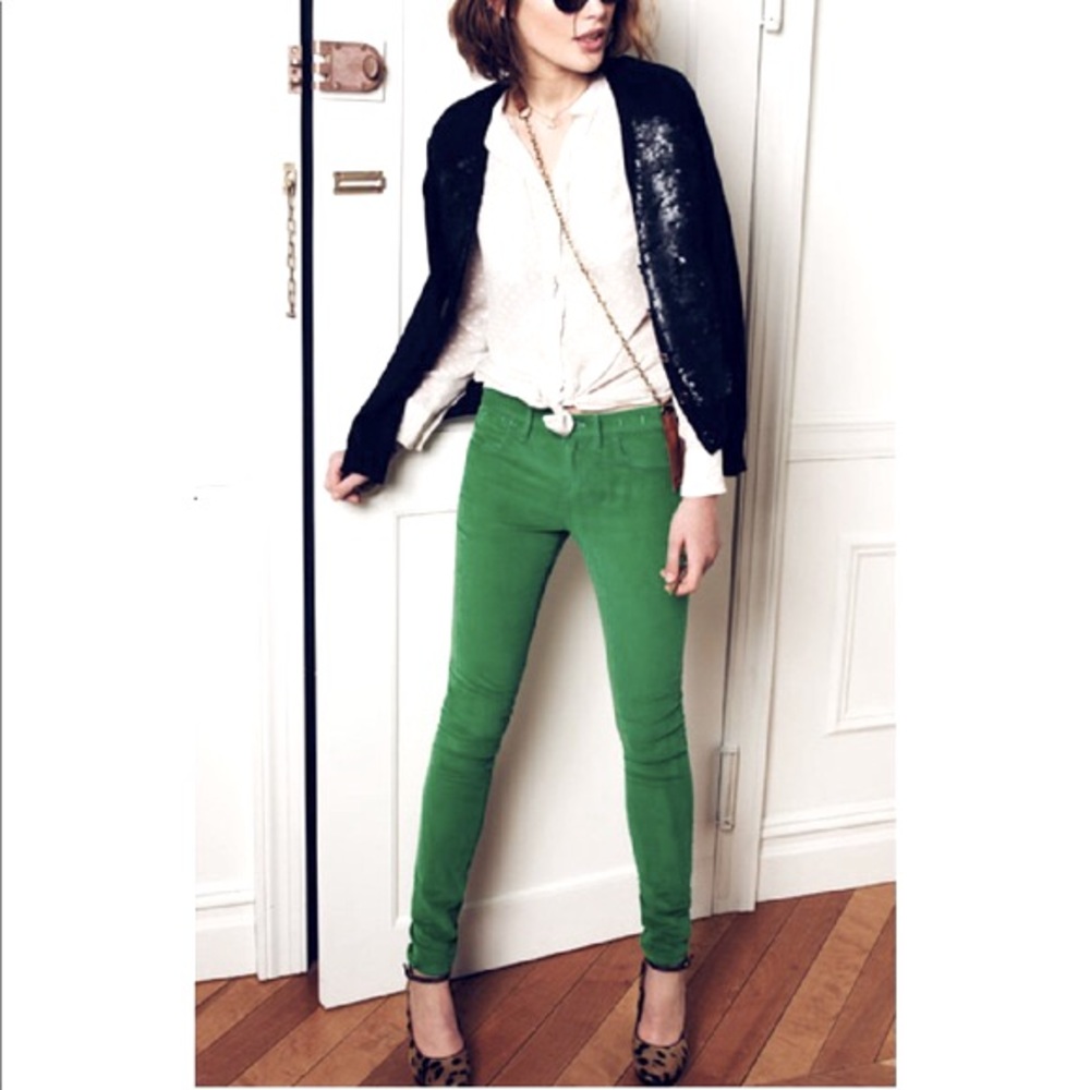 Madewell Christmas Kelly Green Corduroy Pants